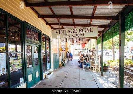 Das historische Stadtzentrum von yackandandah Stockfoto