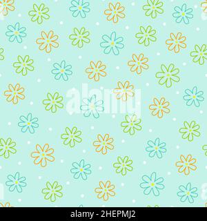 Nahtlose Blumenmuster, Vector Illustration Stock Vektor