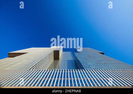 Designer-Gebäude De Rotterdam an der Maas in Rotterdam Stockfoto