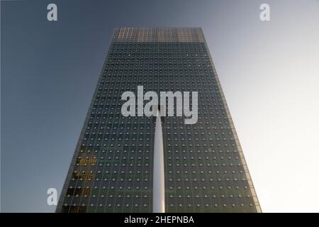 Fassade des KPN Headquarters im Stadtzentrum von Rotterdam vom Architekten Renzo Piano Stockfoto