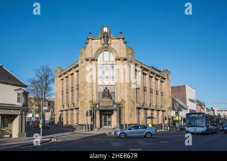 Architektur des Russell Institue-Gebäudes in Causeyside, Paisley, Schottland Stockfoto