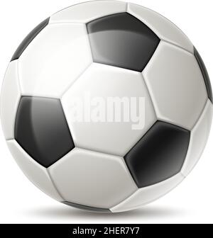 Fußball. Realistisches Fußballsymbol. Torzeichen Stock Vektor