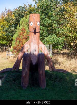 Stickman im National Memorial Arboretum Stockfoto