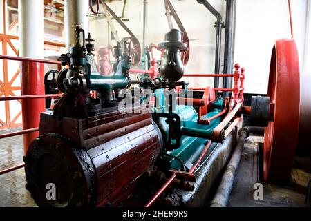 Steam Engine Hook Norton Brewery Hook Norton Oxfordshire England 2022 Stockfoto