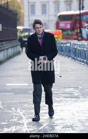 WESTMINSTER, LONDON, GROSSBRITANNIEN. 12. Januar 2022. Gavin Williamson der ehemalige Bildungsminister und konservative Abgeordnete für South Staffordshire trifft im parlament in Westminster ein. Kredit: amer ghazzal/Alamy Live Nachrichten Stockfoto