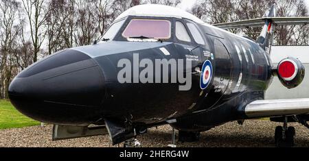 Hawker Siddeley Dominie T.Mk.1 bei RAF Cosford Stockfoto