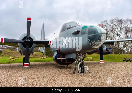 Lockheed SP-2H Neptune bei RAF Cosford Stockfoto