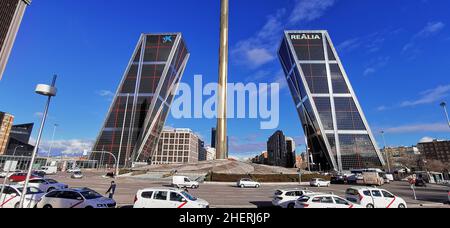 Kio Towers, Madrid Stockfoto