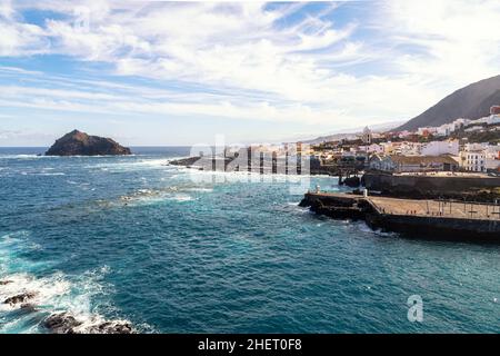 Die Stadt Garachico auf der Kanarischen Insel Teneriffa Stockfoto