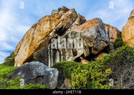 Robberg Nature Reserve, Plettenberg Bay Route, Südafrika, Plettenberg Bay, Western Cape Stockfoto