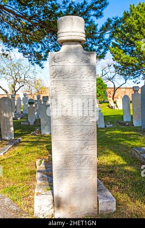 Muslimischer Friedhof, Hacibektasi Veli Museum, Kappadokien, Türkei, Kappadokien, Türkei Stockfoto