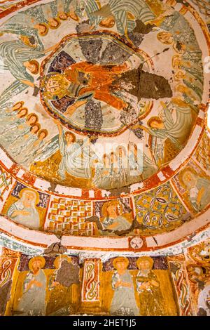 Fresken in der Agacalti-Kirche, Ihlara-Tal, Kappadokien, Türkei, Kappadokien, Türkei Stockfoto
