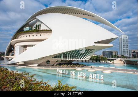 Valencia, Spanien 17/12/2021: Kunstmuseum - Palau de les Artes. © Andrea Sabbadini Stockfoto