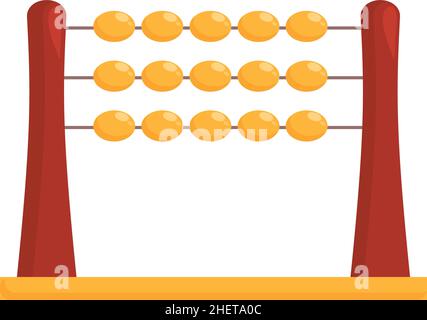 Kid Abacus Symbol Cartoon-Vektor. Abacus Mathe. Kindermathematik Stock Vektor