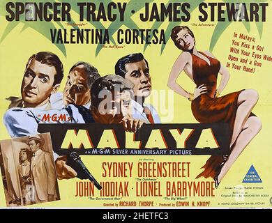 MALAYA 1949 MGM Film mit Spencer Tracy und James Stewart Stockfoto