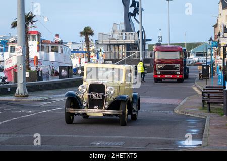 Oldtimer am Poole Kai Stockfoto