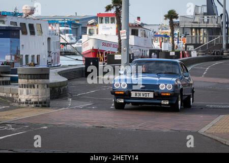 Oldtimer am Poole Kai Stockfoto