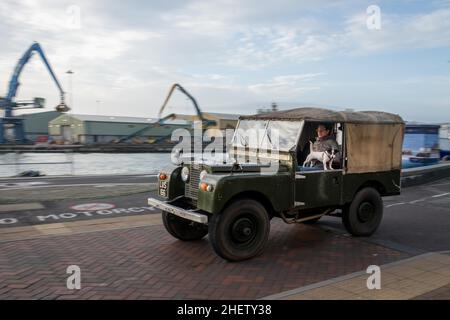 Oldtimer am Poole Kai Stockfoto