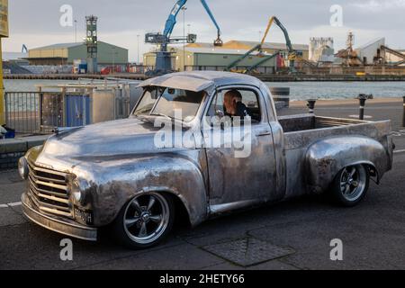 Oldtimer am Poole Kai Stockfoto