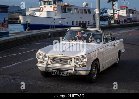 Oldtimer am Poole Kai Stockfoto