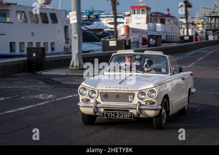 Oldtimer am Poole Kai Stockfoto