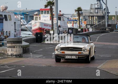 Oldtimer am Poole Kai Stockfoto