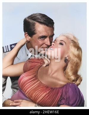 Jayne Mansfield und Cary Grant 1950s, eingefärbt Stockfoto