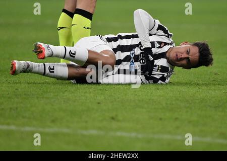 Mailand, Italien. 12th Januar 2022. Paulo Dybala vom FC Juventus beim italienischen Supercup-Finale zwischen dem FC Internazionale und dem FC Juventus im Stadion San Siro in Mailand (Italien), 12th. Januar 2022. Foto Andrea Staccioli/Insidefoto Kredit: Insidefoto srl/Alamy Live News Stockfoto