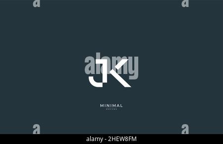 Buchstabensymbol Logo JK Stock Vektor