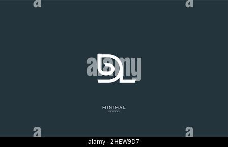 Buchstabensymbol Logo DL Stock Vektor