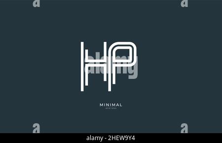 Buchstabensymbol Logo HP Stock Vektor
