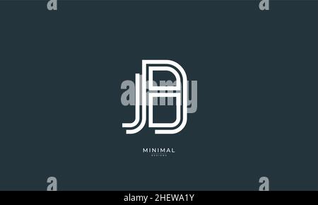 Buchstabensymbol JB Stock Vektor