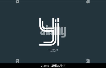 Alphabet Buchstabe Symbol Logo YI Stock Vektor