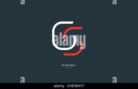 Alphabet Buchstabe Symbol Logo GS Stock Vektor