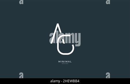 Buchstabensymbol Logo AG Stock Vektor