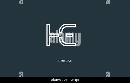 Alphabet Buchstabe Symbol Logo HE Stock Vektor