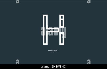 Buchstabensymbol Logo HI Stock Vektor