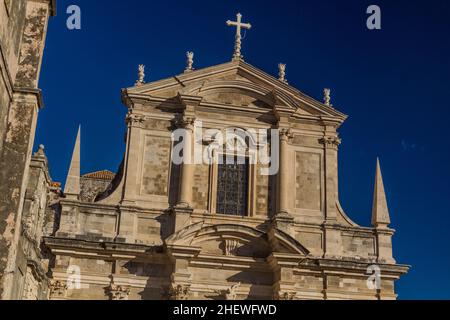 Kirche des heiligen Ignatius in der Altstadt von Dubrovnik, Kroatien Stockfoto