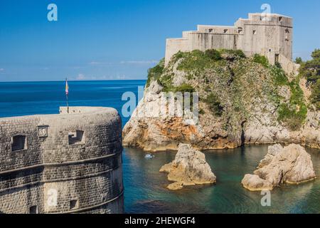 Lovrijenac Festung in Dubrovnik, Kroatien Stockfoto