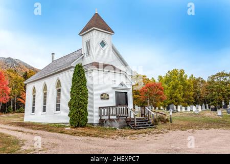 Alte historische Aspy Bay united Kirche Stockfoto