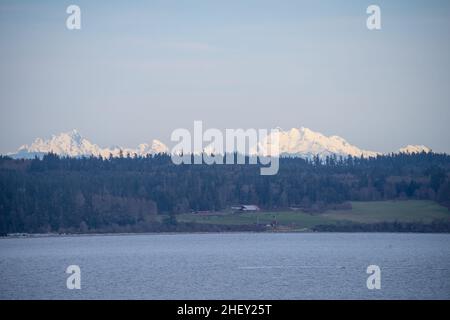 Fort Casey State Park liegt auf Whidbey Island, in Island County, Washington State. Es ist ein Washington State Park und ein historisches Viertel in t Stockfoto