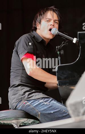 Jamie Cullum, V2004, Hylands Park, Chelmsford, Essex, Großbritannien - 22. August 2004 Stockfoto