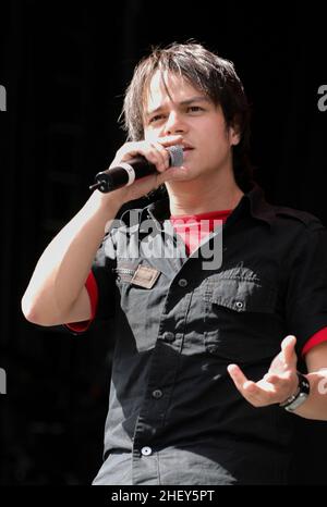 Jamie Cullum, V2004, Hylands Park, Chelmsford, Essex, Großbritannien - 22. August 2004 Stockfoto