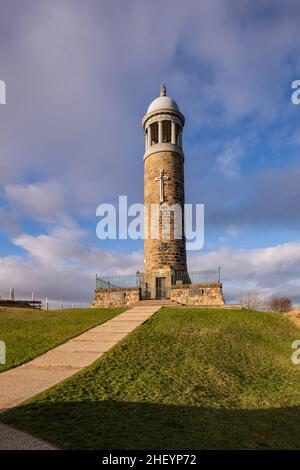 Kirich Stand Tower, Derbyshire, England Stockfoto