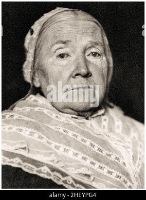 Julia ward Howe (1819-1910), amerikanische Dichterin und Autorin, Frauenrechtlerin, Abolitionistin und Sozialaktivistin, Porträtfotografie von Sarah Choate Sears, 1907 Stockfoto
