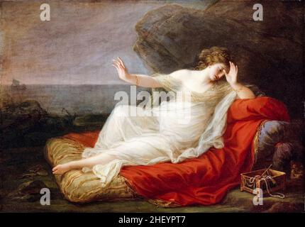 Angelica Kauffman. Ariadne verlassen von Theseus, Gemälde der Schweizer Neoklassizistin Angelica Kauffmann, 1774 Stockfoto