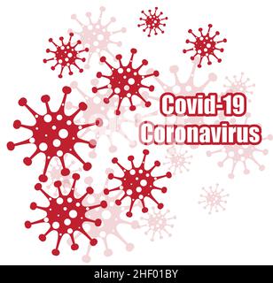 Verschiedene Arten von Viren. Bakterien Biologie Organismen Nahtloses Muster. Virusinfektion Ebola-Epidemie Krank. Stock Vektor