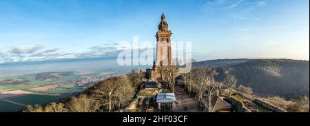 Kyffhaeuser, Denkmal, Barbarossa in Thüringen, Deutschland Stockfoto