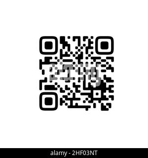 Beispiel für ein qr-Code-Symbol – Vektor Stock Vektor