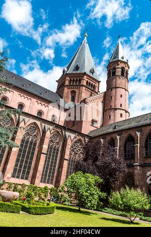 Mainzer Dom Dom in Mainz in Deutschland Stockfoto